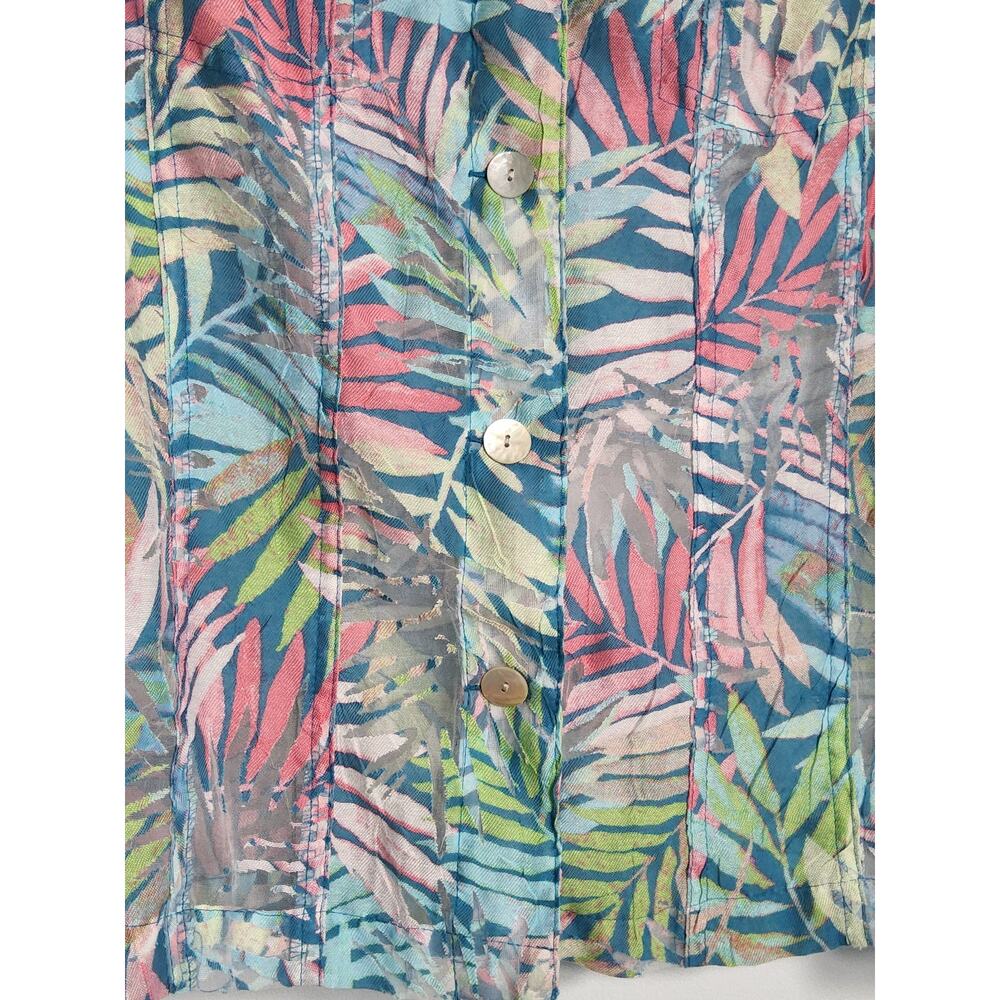 Ruby Rd Palm Print Jacket 14 - Picture 2 of 10